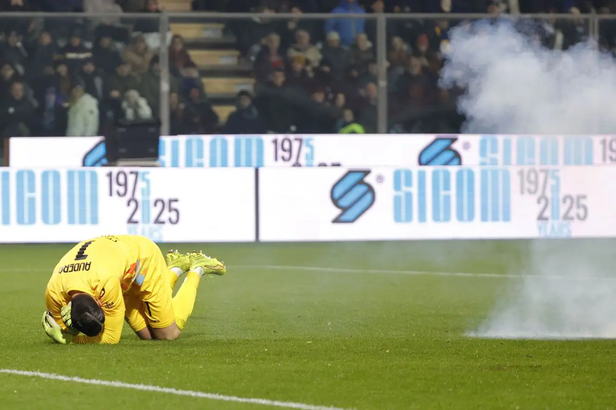 Petardo contro Audero, divieto di trasferta per i tifosi nerazzurri fino al 23 marzo