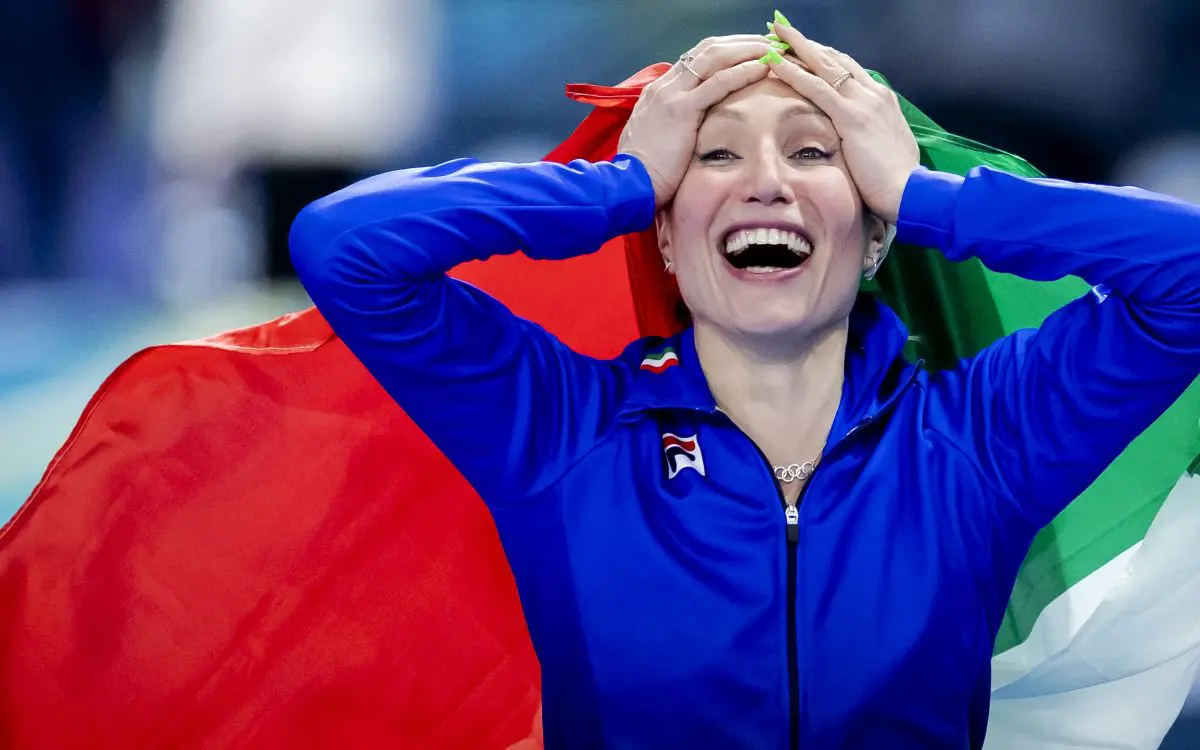 Pattinaggio di velocità, strepitosa Lollobrigida: è medaglia d’oro anche nei 5000 metri