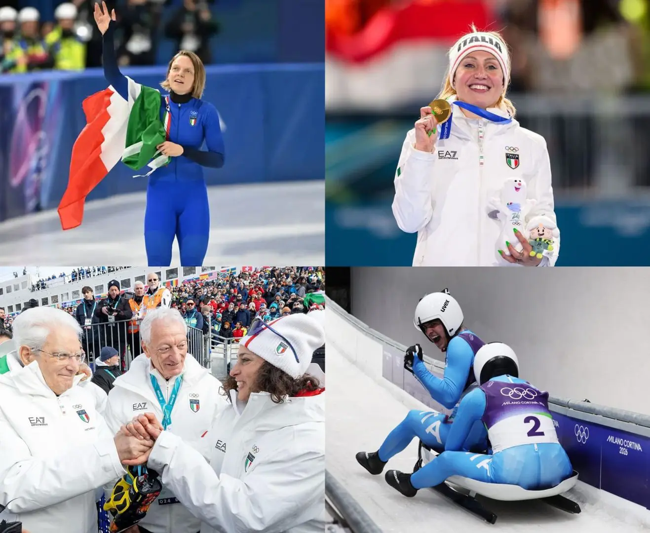 E’ grande Italia ai Giochi: Brignone e Lollobrigida d’oro, Fontana argento e record, slittino ancora a segno