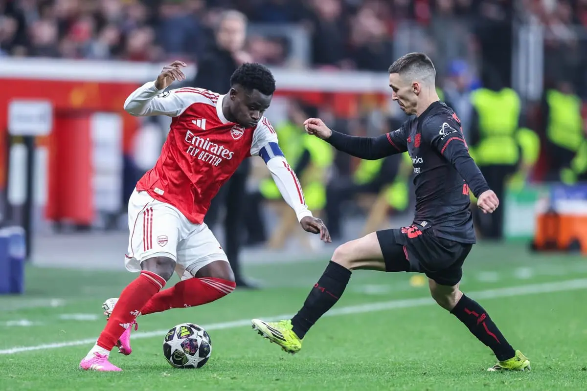 L’Arsenal si salva nel finale, 1-1 a Leverkusen nell’andata degli ottavi di Champions