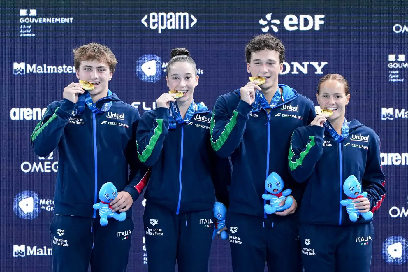 Tuffi, Italia d’oro nel mixed team event agli Europei di Parigi